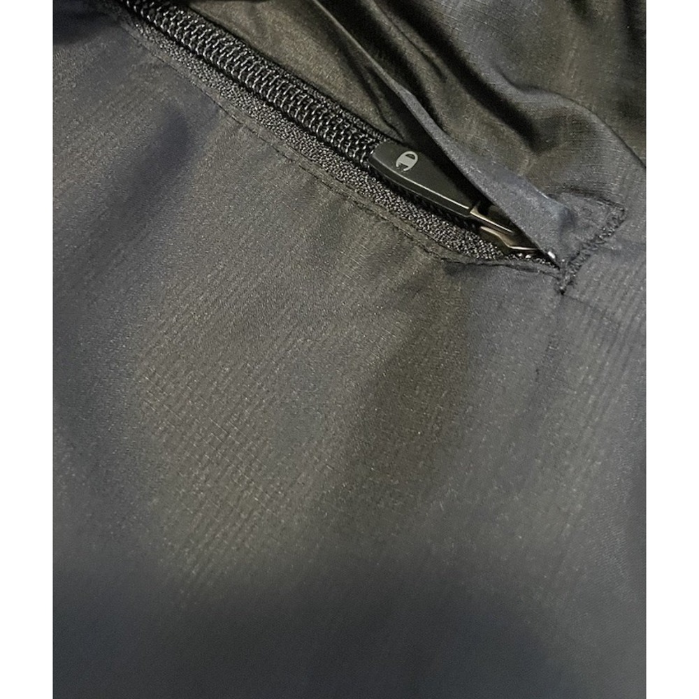 Champion Track Pants Men Large‎ Black Retro Sportswear Sweatpants Zip Pocket - Picture 3 of 7